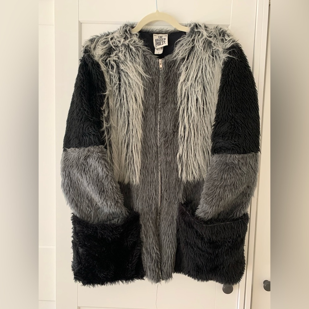The Ragged Priest Faux Fur Oversize Coat